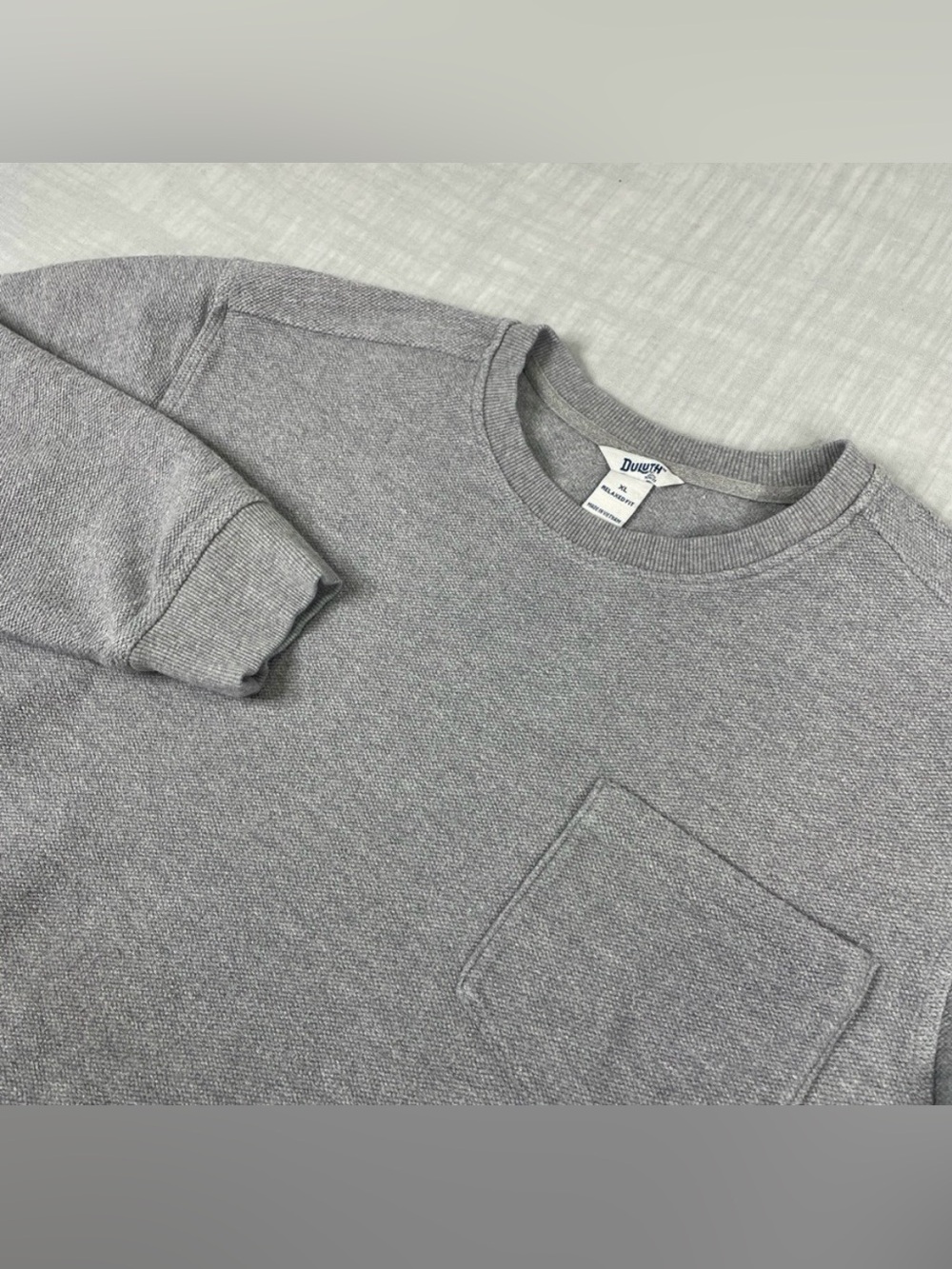 Duluth Trading Mens Sz XL Pebble Cloth Crew